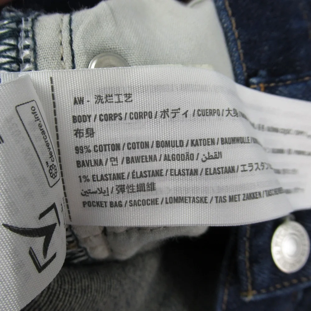 Abercrombie & Fitch Mens 31x30 Vintage Stretch Straight Leg Jeans Dark Wash